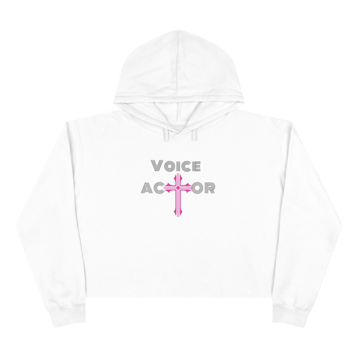 Voice Actor Cross Women’s Cropped Hooded Sweatshirt