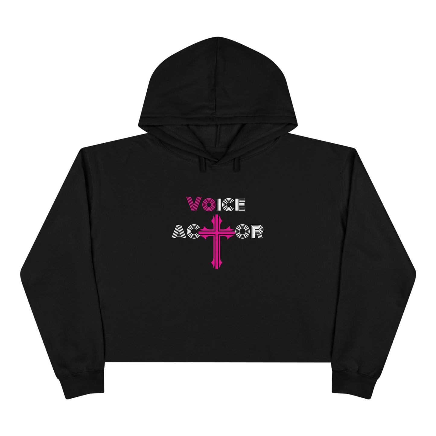 Voice Actor Cross Women’s Cropped Hooded Sweatshirt