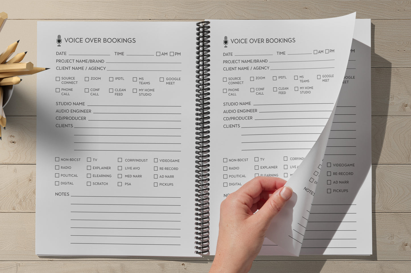 My VO Booking Journal