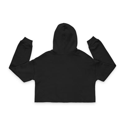 Cropped Hoodie — 'Voice Actor' Pink Cross Logo
