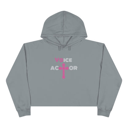 Voice Actor Cross Women’s Cropped Hooded Sweatshirt